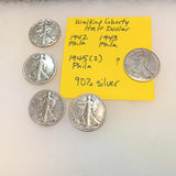 1940s Walking Liberty Half Dollars (39.0dwt) - thumbnail 2 of 8