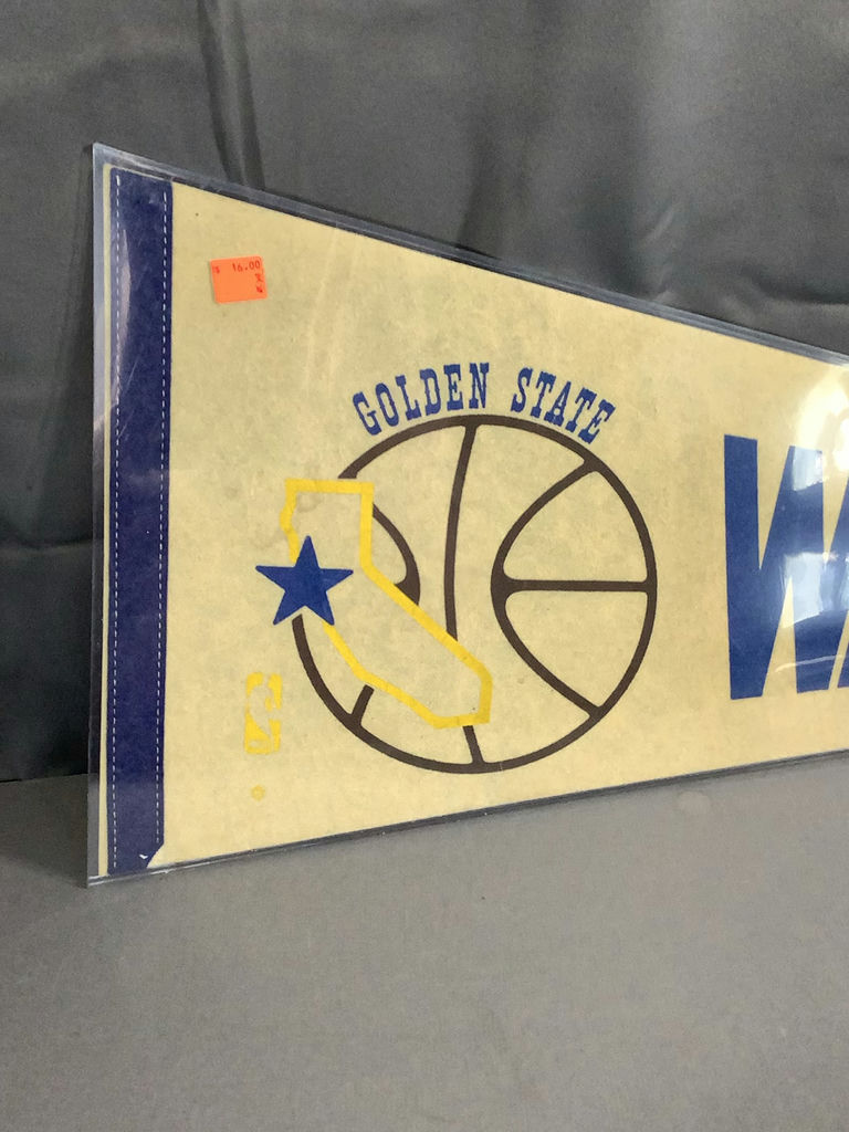 Vintage Basketball Pennants - Clippers / Lakers / Warriors / Supersonics / Trail Blazers - image 9 of 17