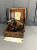 Antique Hezzanith Sextant w/Wood Box - thumbnail 2 of 24