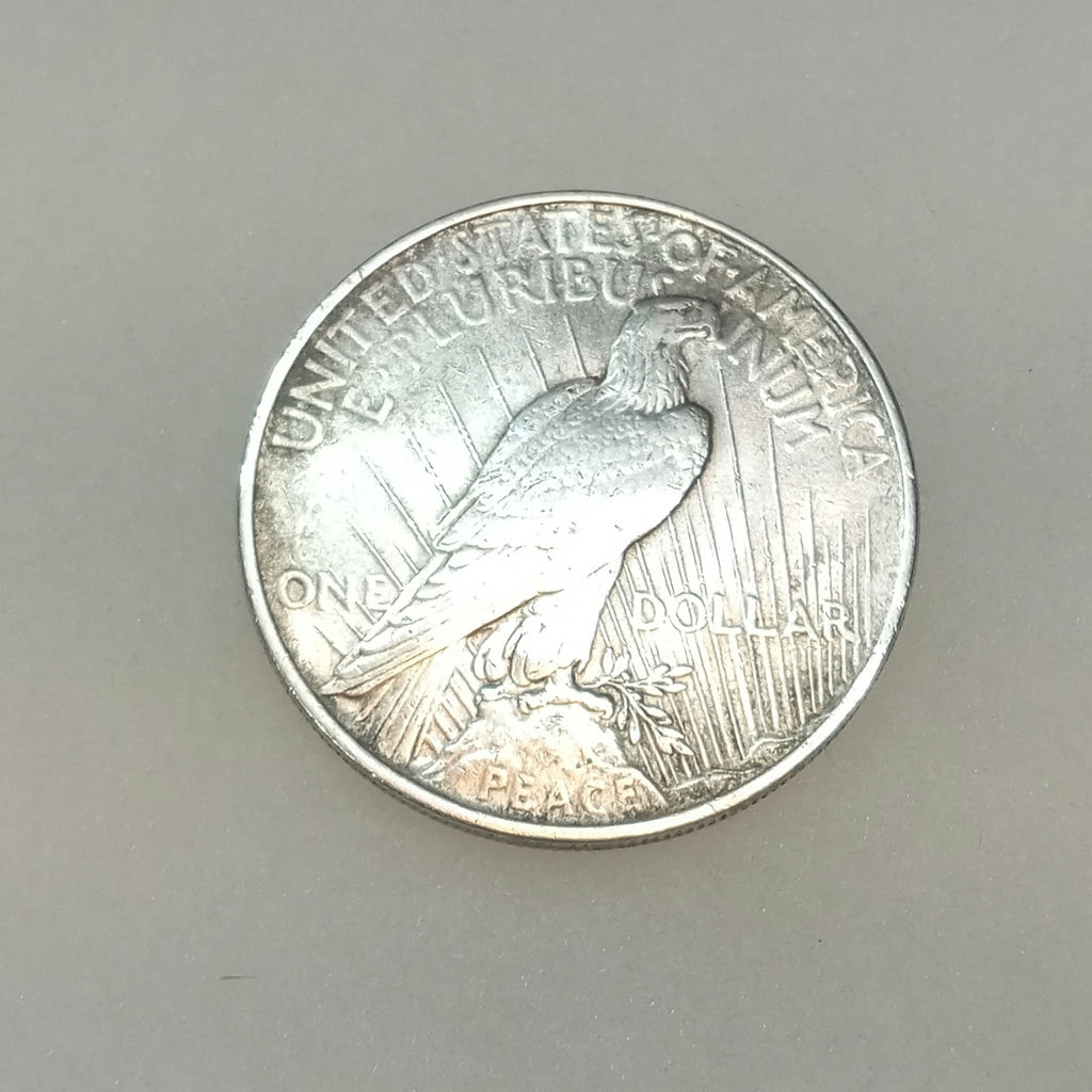 1889-O Morgan & 1922 Peace Silver Dollars (33+dwt) - image 6 of 9