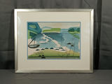Original Framed Watercolor by Cabot - thumbnail 1 of 7