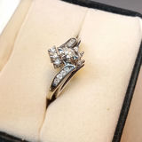 14K / Diamond Marquise Bypass Bridal Set (3+dwt) - thumbnail 5 of 15