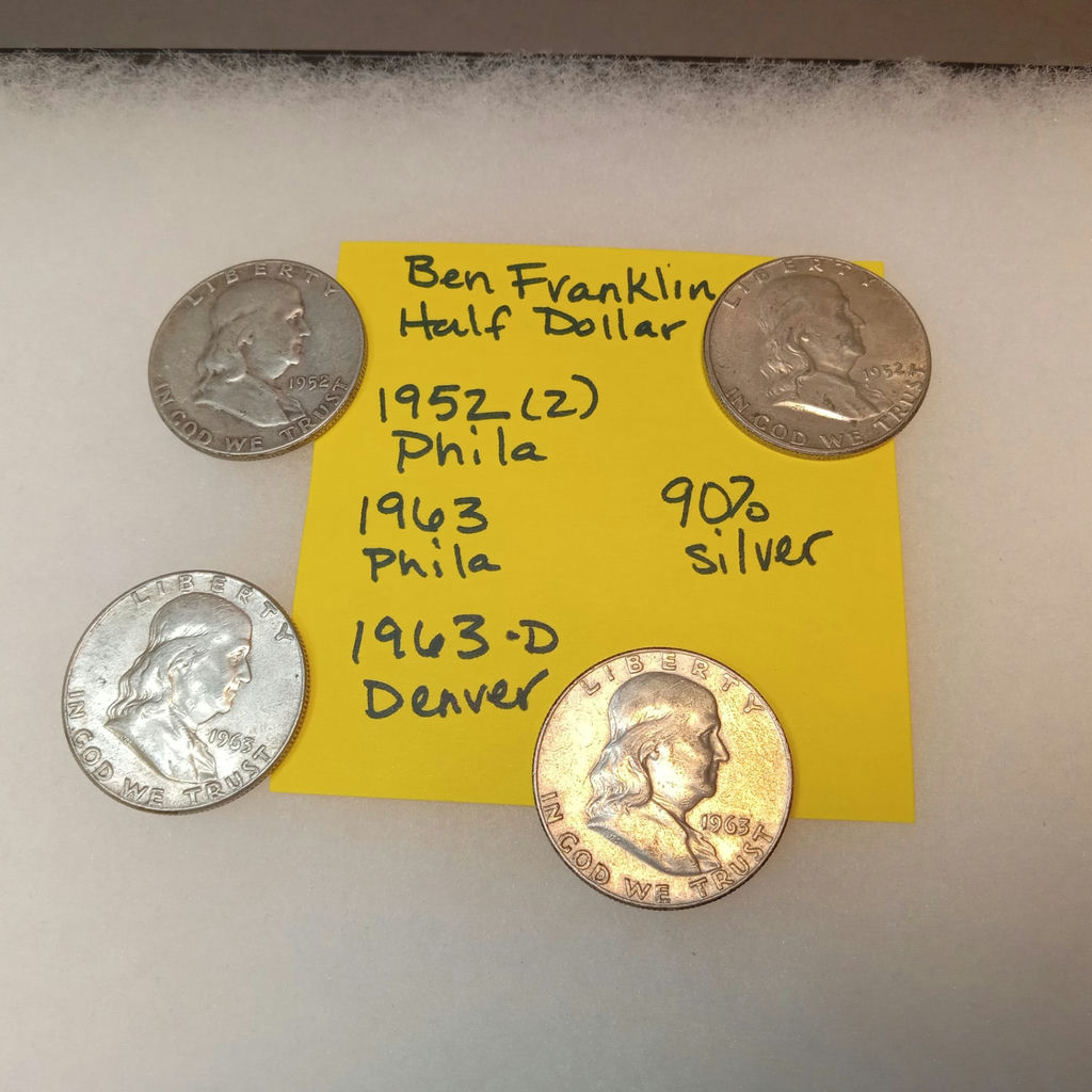 1950s/1960s Ben Franklin Half Dollars (32.0dwt) - image 2 of 7