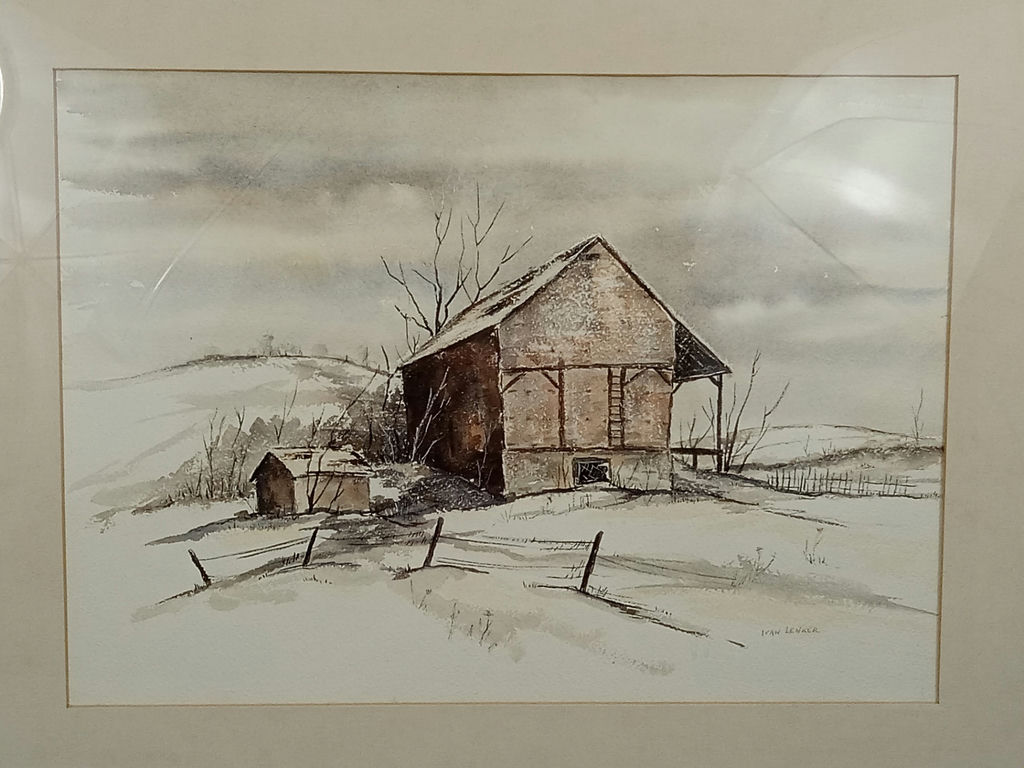 Framed Ivan Lenker Original Watercolor - image 2 of 7