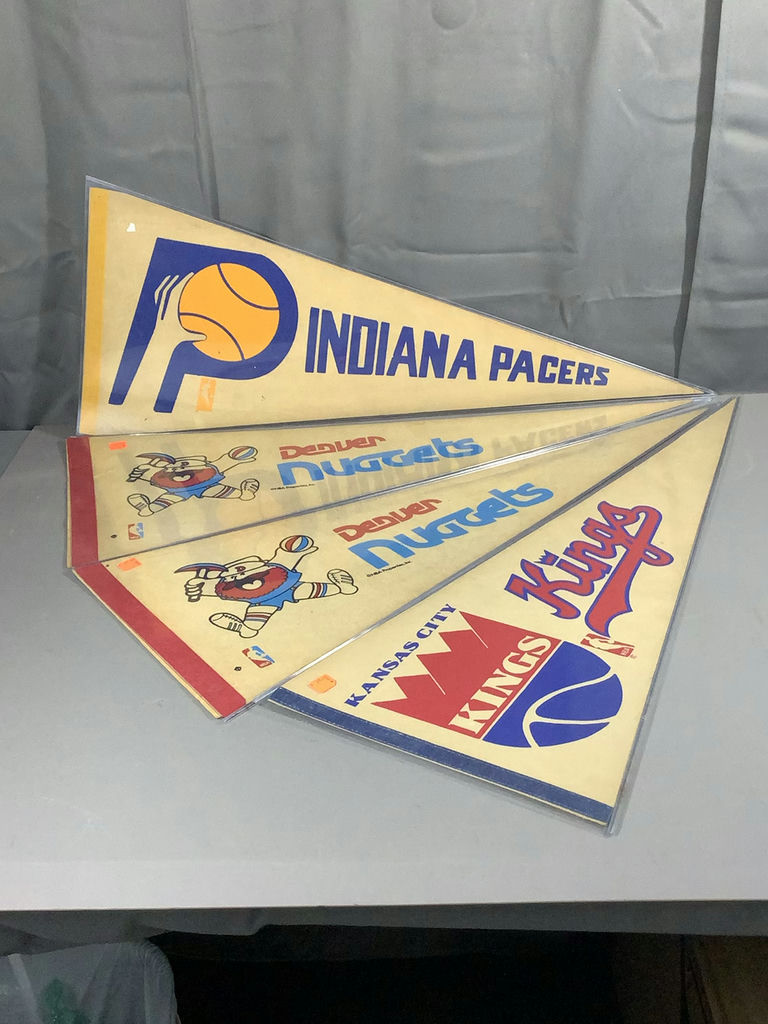 Vintage Basketball Pennants - Pacers / Nuggets / Kings - image 2 of 15