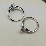 14K / Diamond Marquise Bypass Bridal Set (3+dwt) - thumbnail 7 of 15