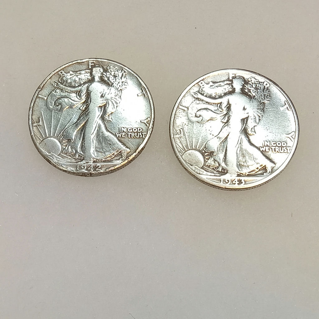 1940s Walking Liberty Half Dollars (39.0dwt) - image 3 of 8