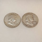 1950s/1960s Ben Franklin Half Dollars (32.0dwt) - thumbnail 1 of 7