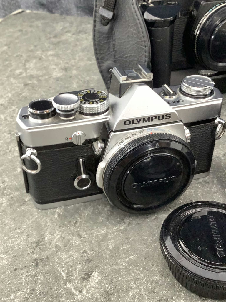 SLR Olympus OM-1 And OM-3 Film Cameras - image 2 of 15