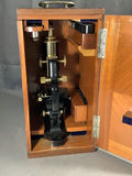 Antique Gottingen Microscope w/Box - thumbnail 3 of 24
