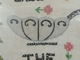 Vintage Framed Cross Stitch Sampler - thumbnail 3 of 5