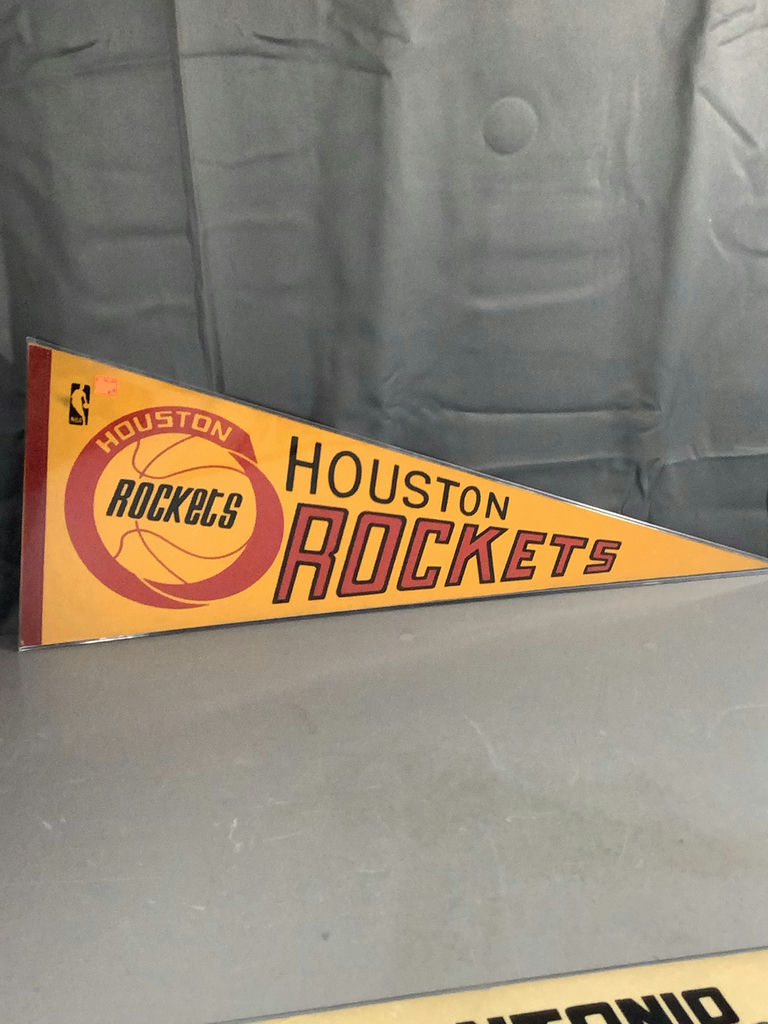 Vintage Basketball Pennants - Rockets / Spurs / Jazz / Hawks - image 3 of 19
