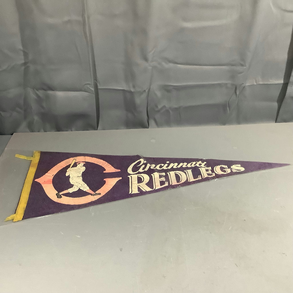 Vintage Baseball Pennants - Athletics / Redlegs / Indians - image 7 of 19