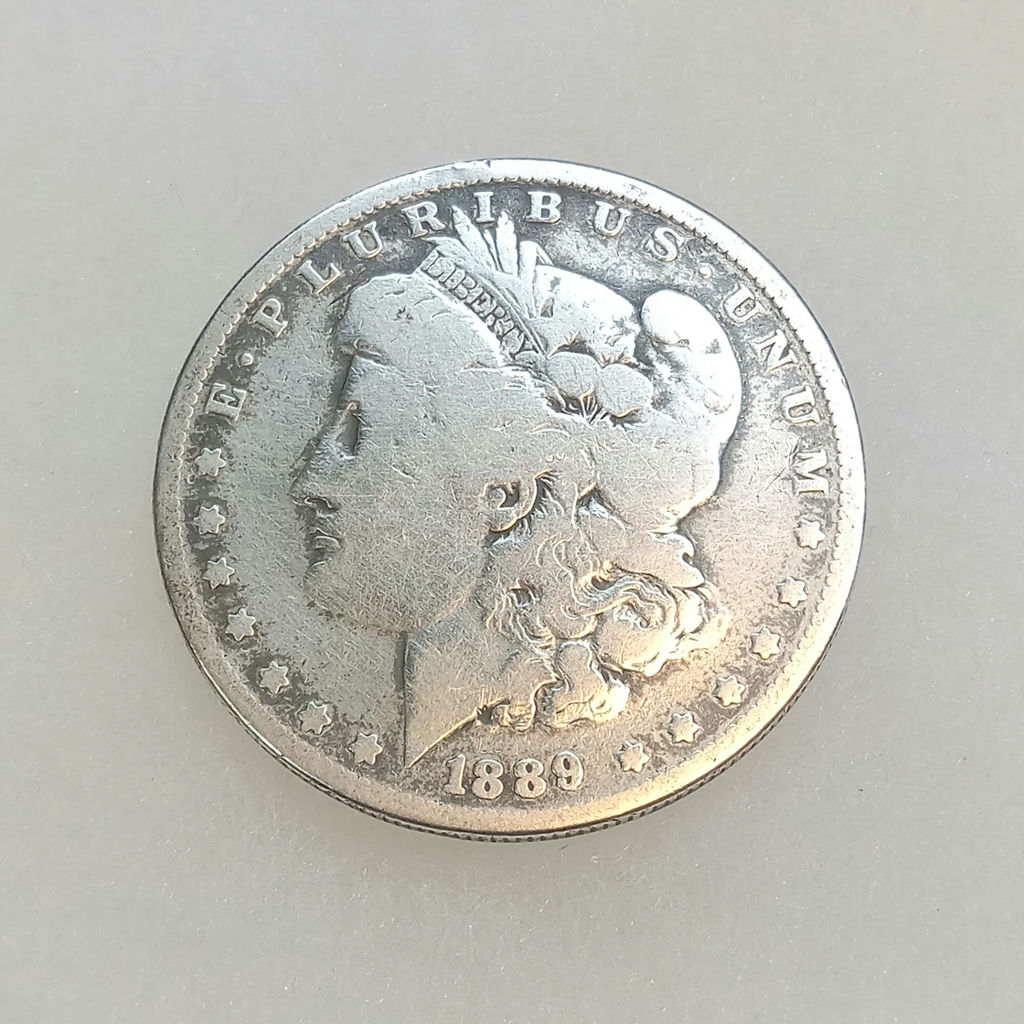 1889-O Morgan & 1922 Peace Silver Dollars (33+dwt) - image 1 of 9