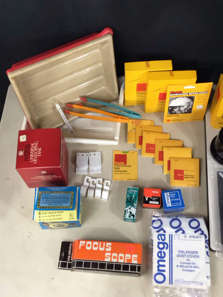 Omega System 700 C-700 Condenser Enlarger with Darkroom Supplies - image 4 of 5