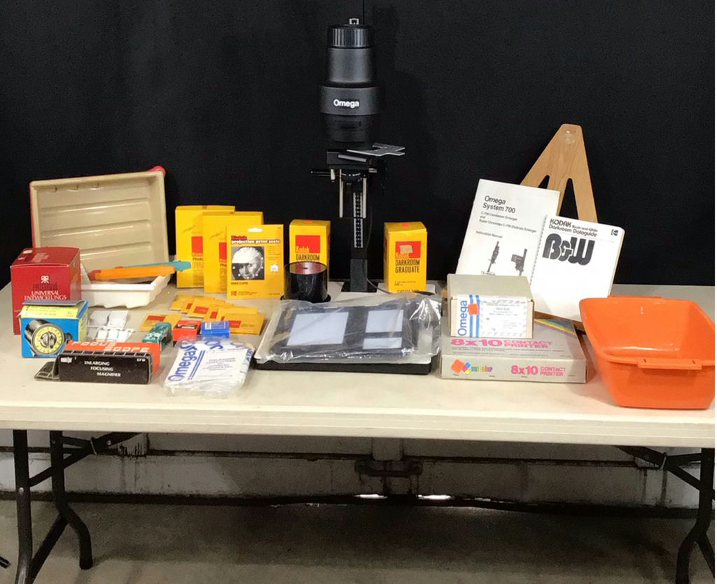 Omega System 700 C-700 Condenser Enlarger with Darkroom Supplies - image 5 of 5