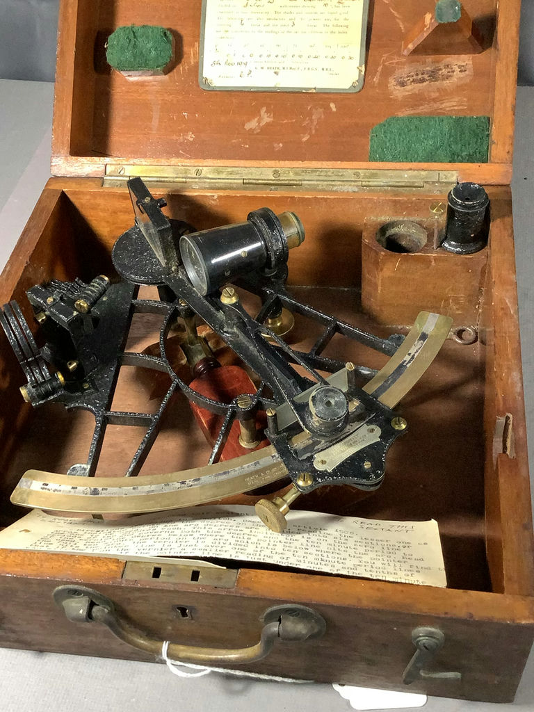 Antique Hezzanith Sextant w/Wood Box - image 19 of 24