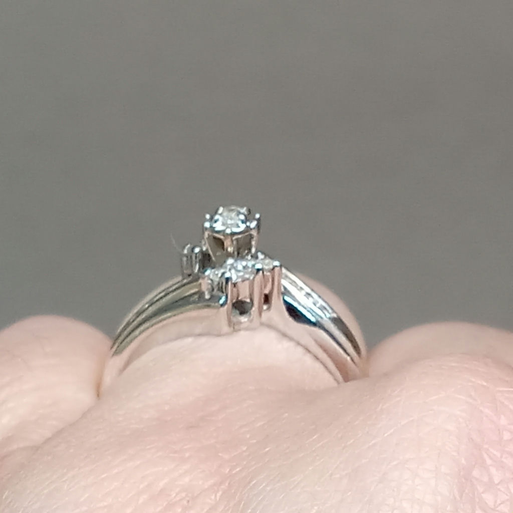14K / Diamond Marquise Bypass Bridal Set (3+dwt) - image 11 of 15