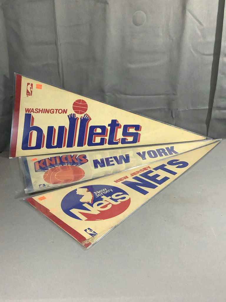 Vintage Basketball Pennants - Bullets / Knicks / Nets - image 2 of 11
