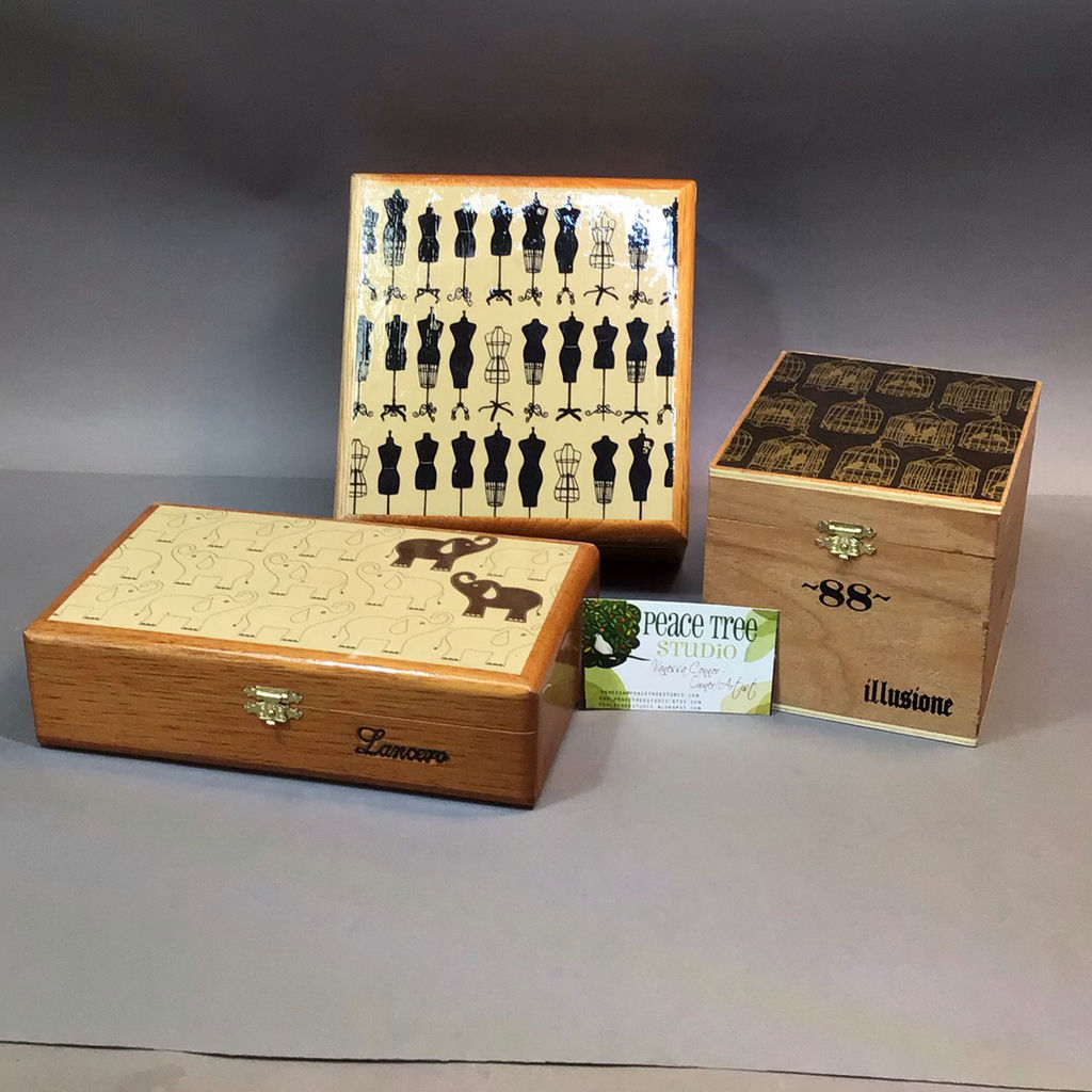 Decoupage Cigar Boxes By Vanessa Connor - image 1 of 14