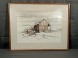 Framed Ivan Lenker Original Watercolor - thumbnail 1 of 7
