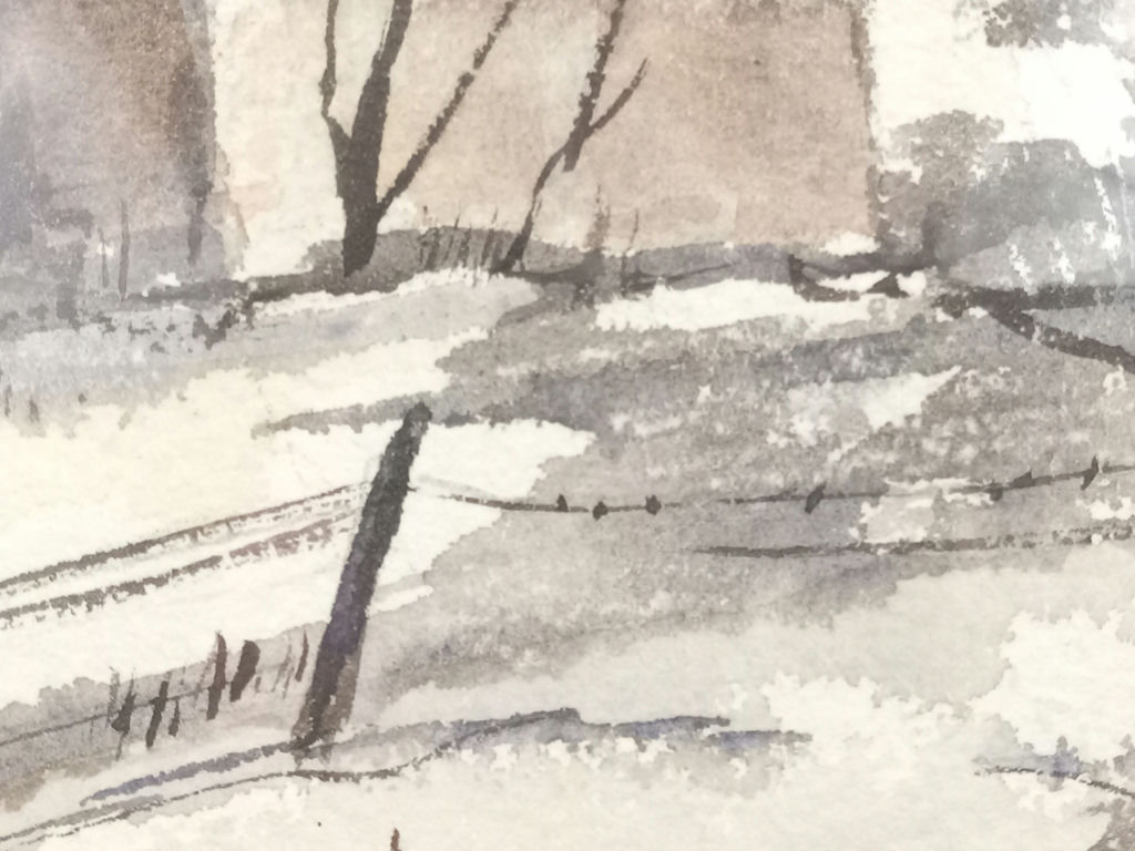 Framed Ivan Lenker Original Watercolor - image 5 of 7