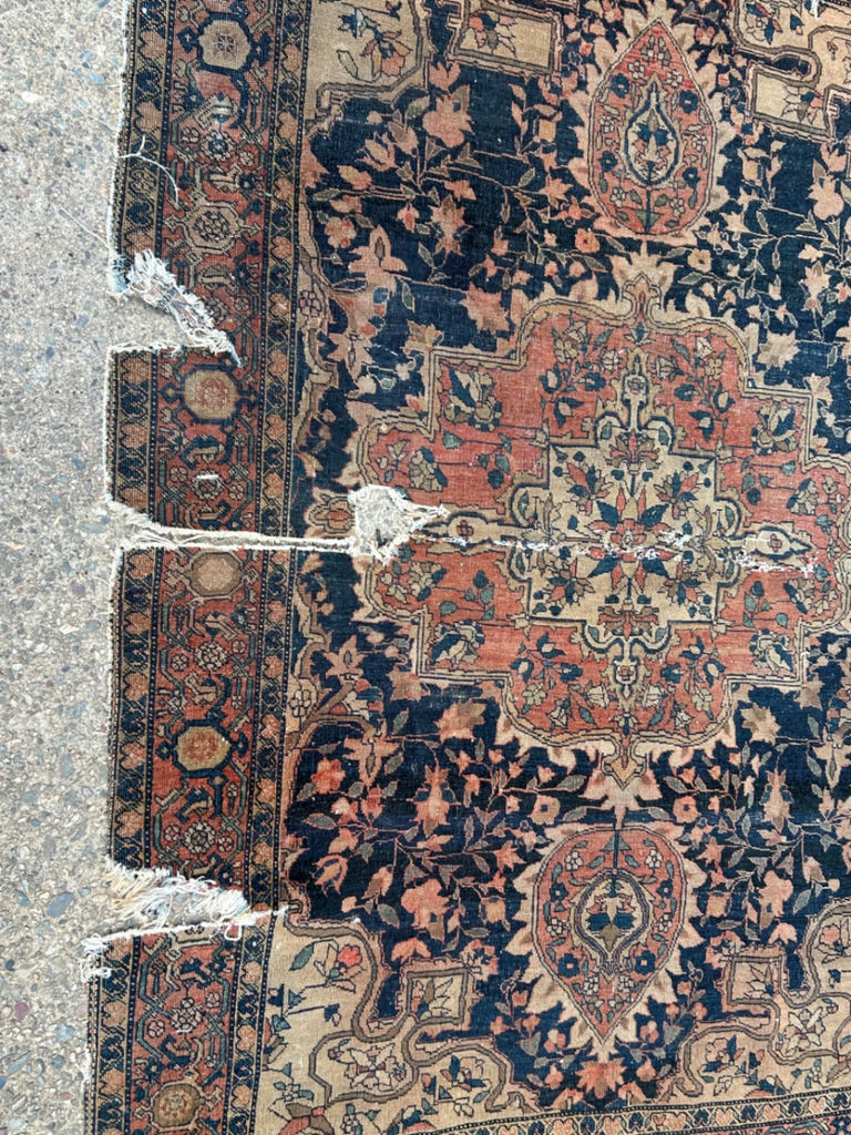 Persian Handwoven Area Rug Worn  - image 7 of 7