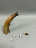 Antique Muzzle Loader Black Powder Horn  - thumbnail 1 of 6