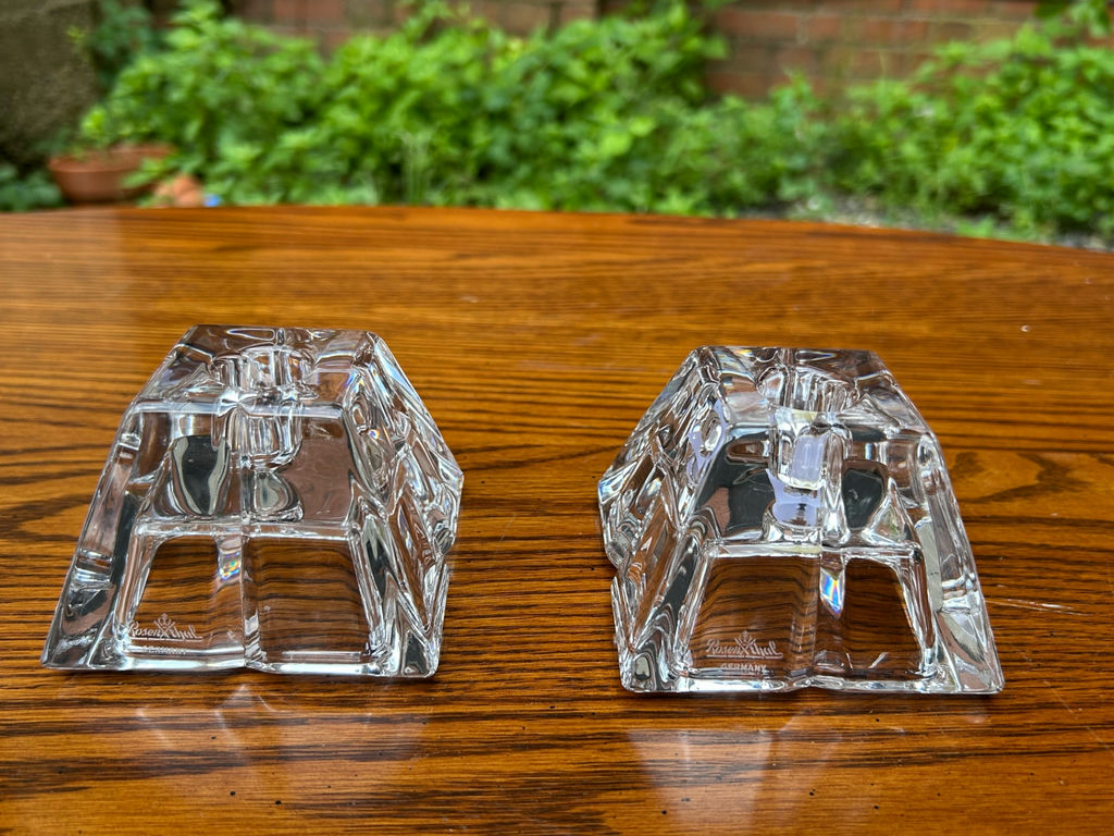 Rosenthal Crystal Candle Holders - image 5 of 6