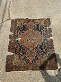 Persian Handwoven Area Rug Worn - thumbnail 1 of 7