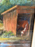 Signed Pastel Landscape & Horses - thumbnail 5 of 6
