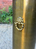 Vtg Brass Umbrella Stand Lion Head Ring Pulls - thumbnail 2 of 4