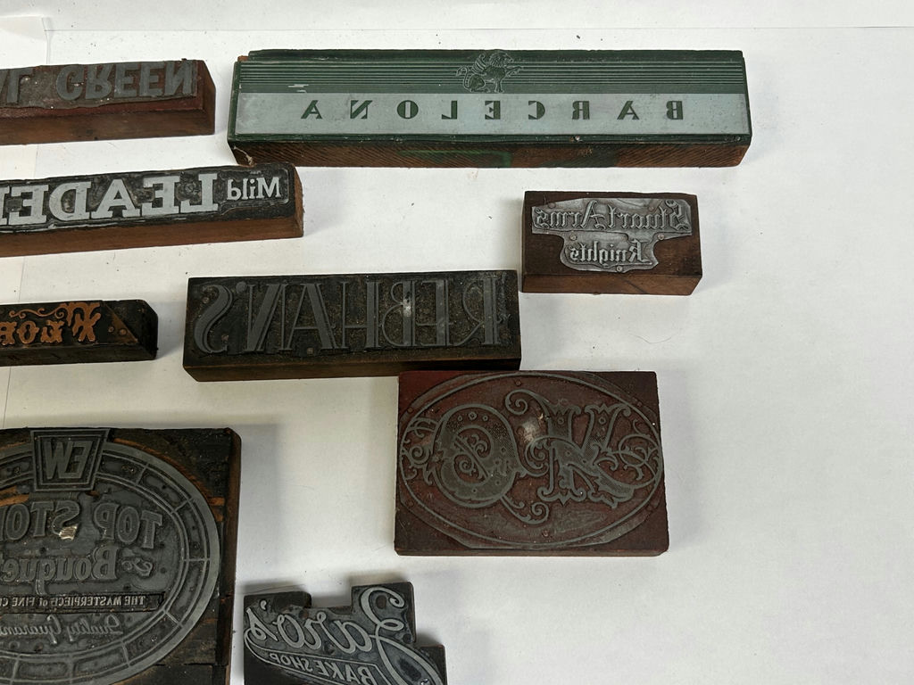 A Collection of Letterpress Printing Blocks  - image 5 of 5