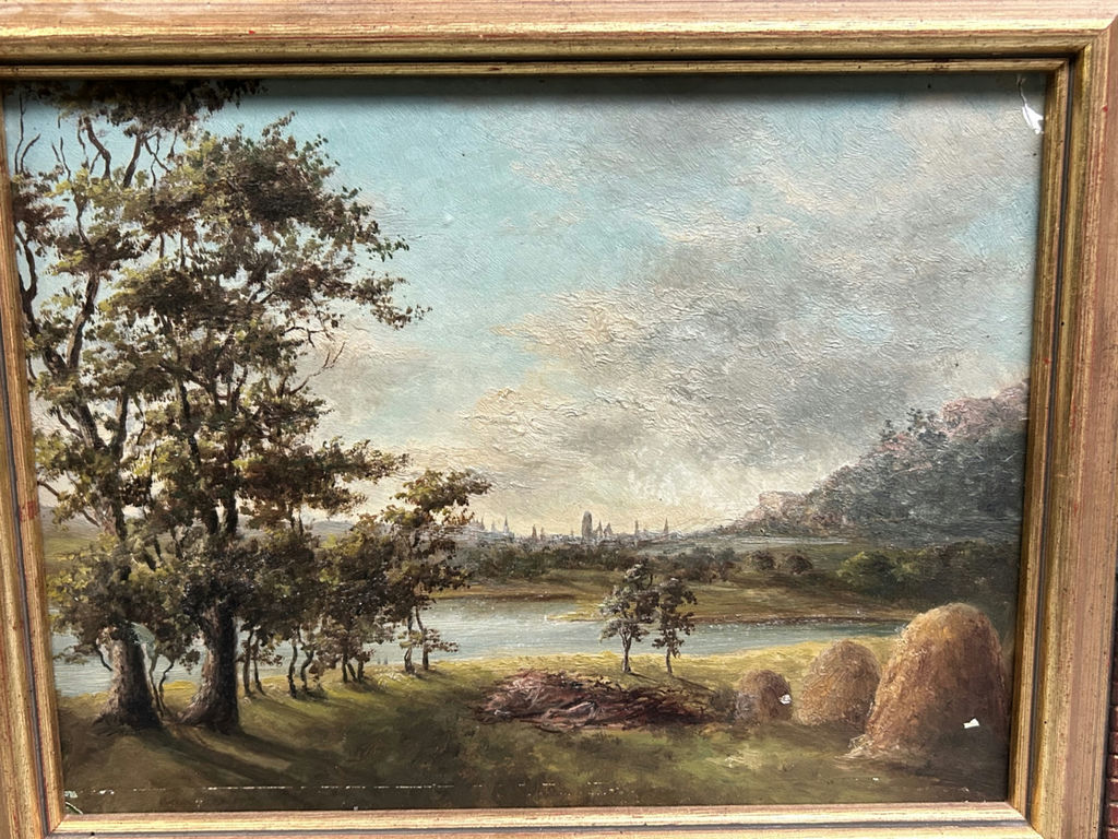 Landscape Countryside Oil on Board - image 2 of 5