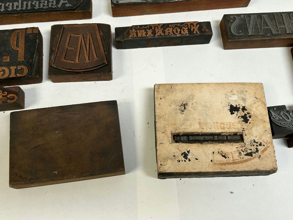 A Collection of Letterpress Printing Blocks  - image 4 of 5