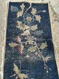 Chinese Export Handwoven Wool Mat Worn - thumbnail 2 of 5