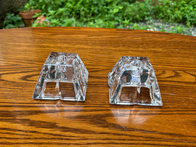 Rosenthal Crystal Candle Holders - Image 1 of 6