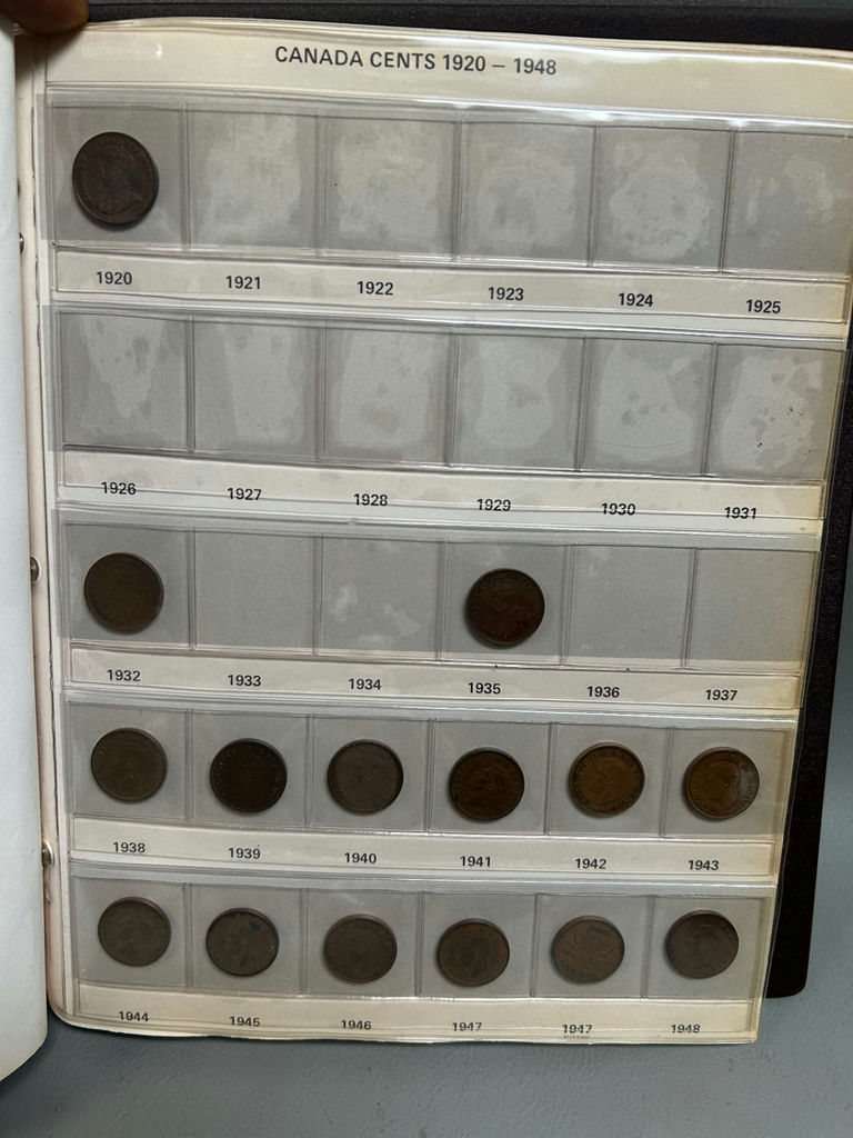 Album of Canadian 1 Cent and Half Pennies  - image 6 of 6