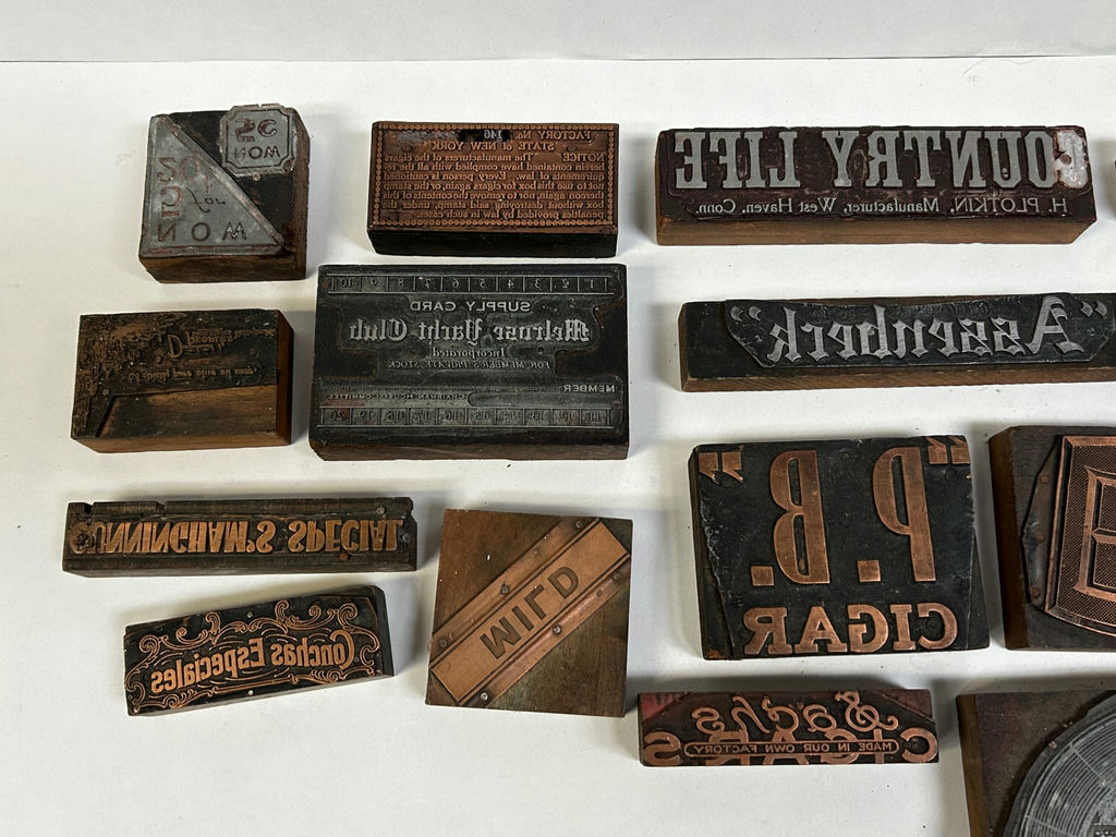 A Collection of Letterpress Printing Blocks  - image 2 of 5