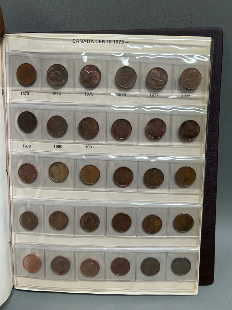 Album of Canadian 1 Cent and Half Pennies  - image 4 of 6