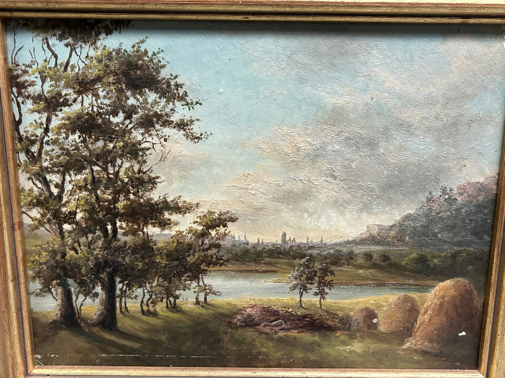 Landscape Countryside Oil on Board  - image 4 of 5