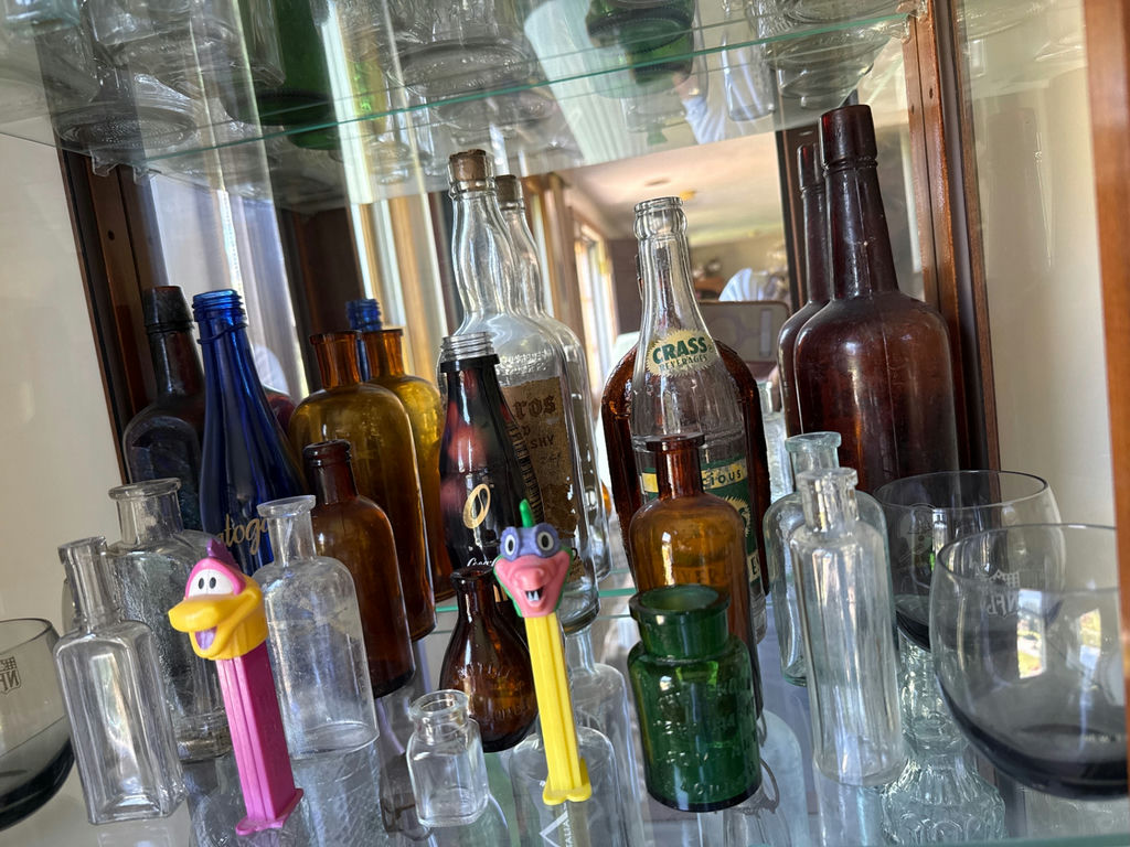Assorted glass bottles and glassware - image 2 of 2
