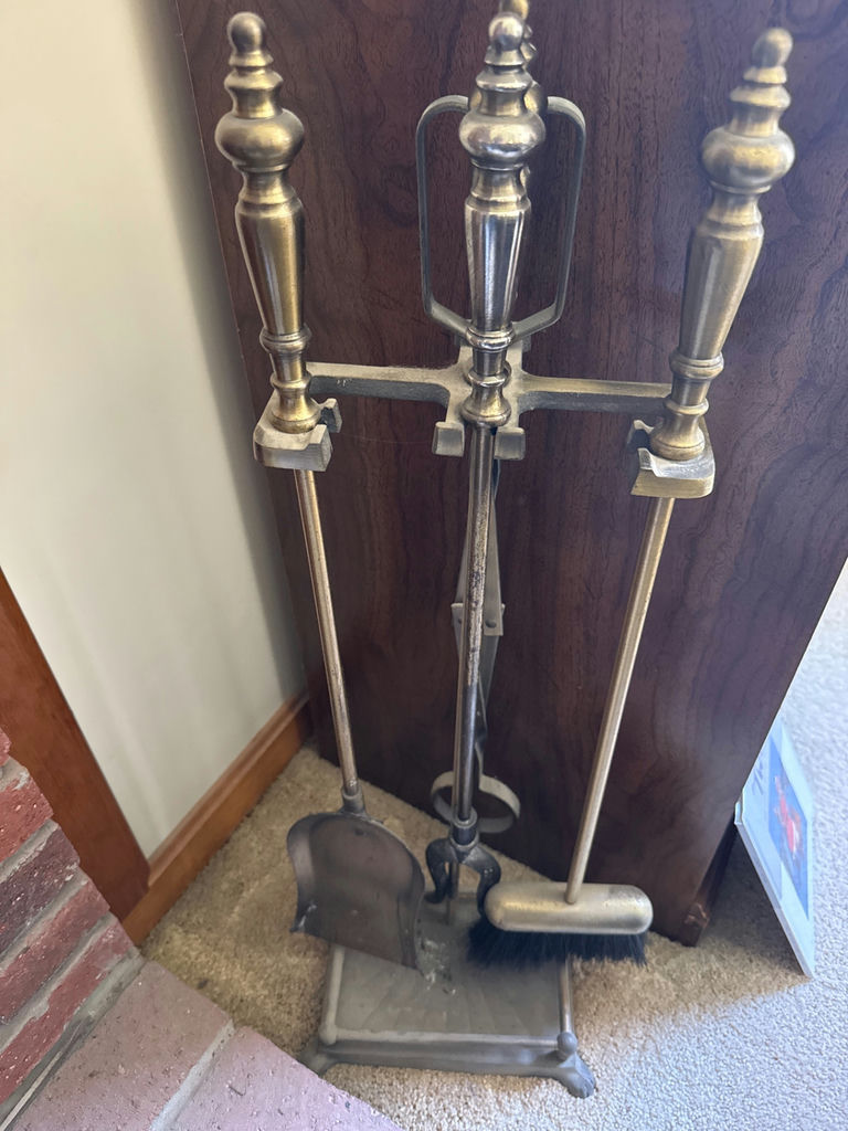 Fireplace tool set with stand and accessories - image 1 of 1