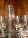 Carnival glass Assorted glassware and decorative plate with iridescent centerpiece - thumbnail 4 of 4