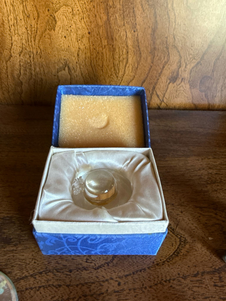 Assorted glass figurines, jewelry box with rings, vintage pencil sharpener - image 6 of 7