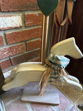 White Wooden Rocking Horse Decor - thumbnail 2 of 2