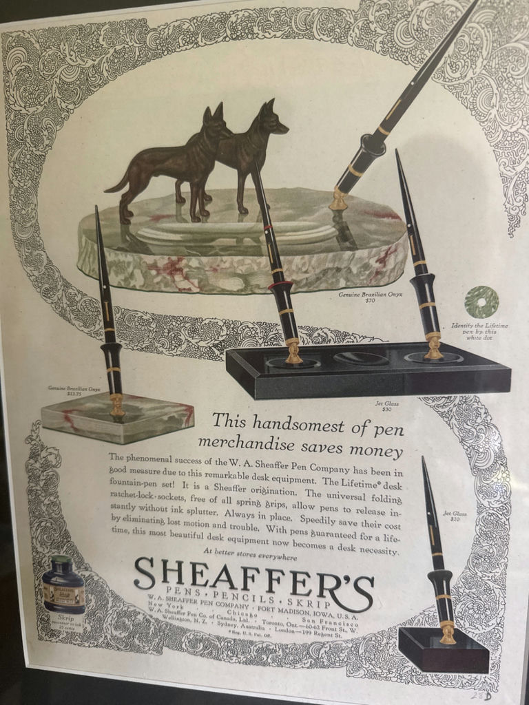 Sheaffer’s Pen Advertisement Poster - image 2 of 2