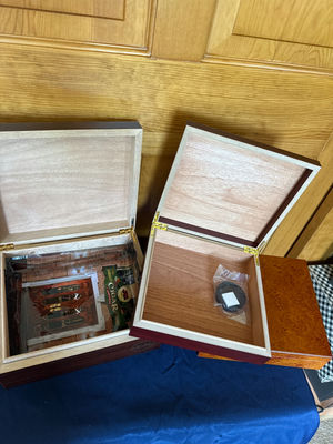 Set of wooden humidor boxes - Image 1 of 2