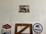 Vintage automotive signs, keys, and frame saw - thumbnail 1 of 3