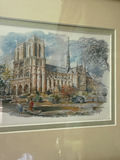 Framed cathedral watercolor print - thumbnail 2 of 3